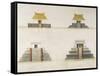 Historical Reconstruction of Buildings in Tenochtitlan-null-Framed Stretched Canvas