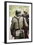 Historical Reenactment: German Soldiers of 26th Panzer Division-null-Framed Photographic Print