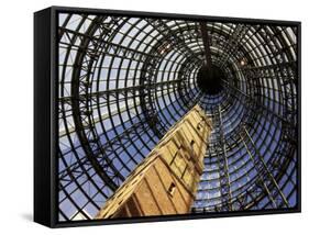 Historical Shot Tower, Melbourne Central Mall, Melbourne, Victoria, Australia-David Wall-Framed Stretched Canvas