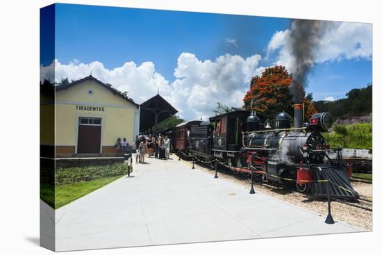 Historical Steam Train Maria Fuma §A in Tiradentes, Minas Gerais, Brazil, South America-Michael Runkel-Stretched Canvas