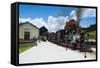 Historical Steam Train Maria Fuma §A in Tiradentes, Minas Gerais, Brazil, South America-Michael Runkel-Framed Stretched Canvas