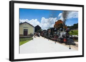 Historical Steam Train Maria Fuma §A in Tiradentes, Minas Gerais, Brazil, South America-Michael Runkel-Framed Photographic Print