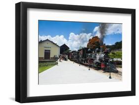 Historical Steam Train Maria Fuma §A in Tiradentes, Minas Gerais, Brazil, South America-Michael Runkel-Framed Photographic Print