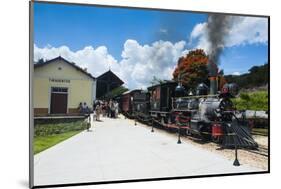 Historical Steam Train Maria Fuma §A in Tiradentes, Minas Gerais, Brazil, South America-Michael Runkel-Mounted Photographic Print