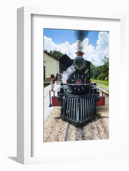 Historical Steam Train Maria Fumaca in Tiradentes, Minas Gerais, Brazil, South America-Michael Runkel-Framed Photographic Print