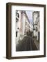 Historical Streetcar in the Alfama District, Lisbon, Portugal-Axel Schmies-Framed Photographic Print