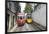 Historical Streetcars in the Alfama District, Lisbon, Portugal-Axel Schmies-Framed Photographic Print