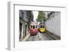 Historical Streetcars in the Alfama District, Lisbon, Portugal-Axel Schmies-Framed Photographic Print