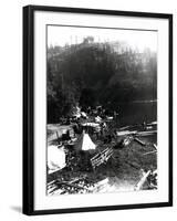Historical Underwood (Big White Salmon) Indian Village, Circa 1936-null-Framed Giclee Print