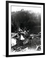 Historical Underwood (Big White Salmon) Indian Village, Circa 1936-null-Framed Giclee Print