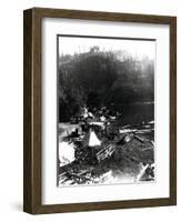 Historical Underwood (Big White Salmon) Indian Village, Circa 1936-null-Framed Premium Giclee Print