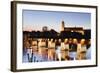 Historical Wooden Bridge and Cathedral (Fridolinsmunster)-Marcus-Framed Photographic Print