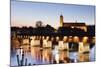 Historical Wooden Bridge and Cathedral (Fridolinsmunster)-Marcus-Mounted Photographic Print