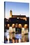 Historical Wooden Bridge and Cathedral (Fridolinsmunster)-Marcus-Stretched Canvas