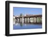 Historical Wooden Bridge and Cathedral (Fridolinsmunster)-Marcus-Framed Photographic Print