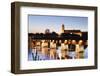 Historical Wooden Bridge and Cathedral (Fridolinsmunster)-Marcus-Framed Photographic Print