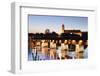 Historical Wooden Bridge and Cathedral (Fridolinsmunster)-Marcus-Framed Photographic Print