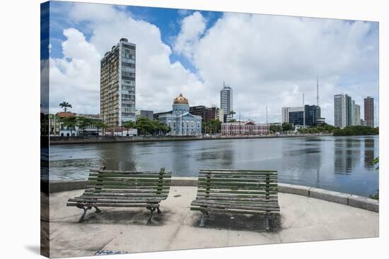 Historicla Waterfront of Recife, Pernambuco, Brazil, South America-Michael Runkel-Stretched Canvas