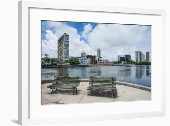 Historicla Waterfront of Recife, Pernambuco, Brazil, South America-Michael Runkel-Framed Photographic Print