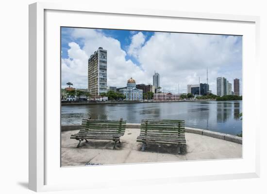 Historicla Waterfront of Recife, Pernambuco, Brazil, South America-Michael Runkel-Framed Photographic Print