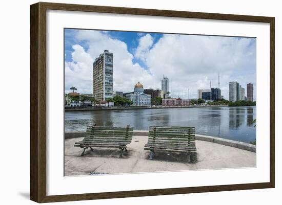 Historicla Waterfront of Recife, Pernambuco, Brazil, South America-Michael Runkel-Framed Photographic Print