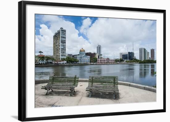 Historicla Waterfront of Recife, Pernambuco, Brazil, South America-Michael Runkel-Framed Photographic Print