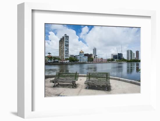 Historicla Waterfront of Recife, Pernambuco, Brazil, South America-Michael Runkel-Framed Photographic Print