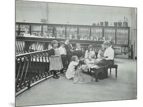 History Lesson in the Horniman Museum, London, 1908-null-Mounted Photographic Print