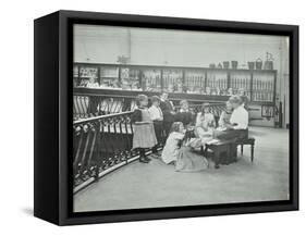 History Lesson in the Horniman Museum, London, 1908-null-Framed Stretched Canvas