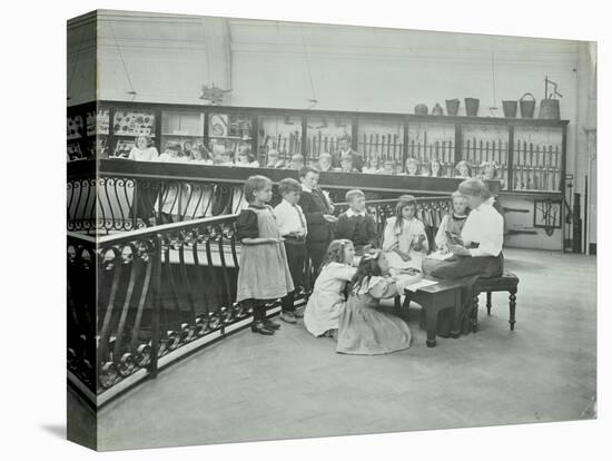 History Lesson in the Horniman Museum, London, 1908-null-Stretched Canvas