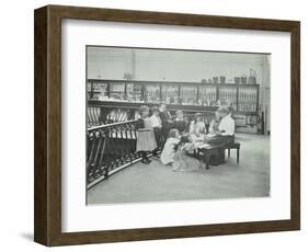 History Lesson in the Horniman Museum, London, 1908-null-Framed Photographic Print