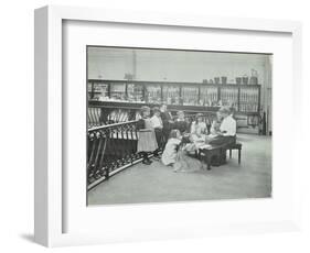 History Lesson in the Horniman Museum, London, 1908-null-Framed Photographic Print