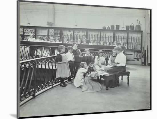 History Lesson in the Horniman Museum, London, 1908-null-Mounted Photographic Print