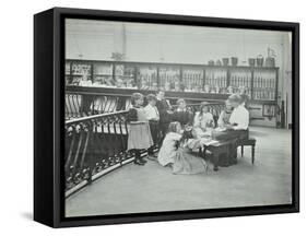 History Lesson in the Horniman Museum, London, 1908-null-Framed Stretched Canvas