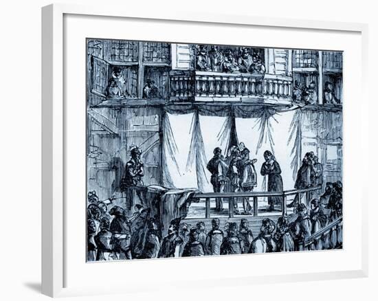 History of British theatre: early playhouse-William Hogarth-Framed Giclee Print