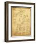 History of Exploration of the Grand Canyon - Panoramic Map-Lantern Press-Framed Art Print