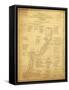 History of Exploration of the Grand Canyon - Panoramic Map-Lantern Press-Framed Stretched Canvas