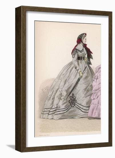 History of Fashion 1865-null-Framed Art Print