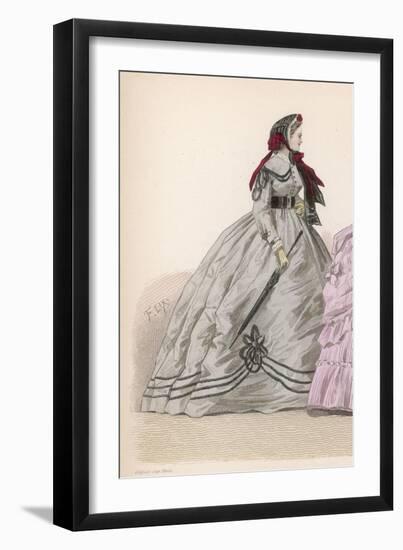 History of Fashion 1865-null-Framed Art Print