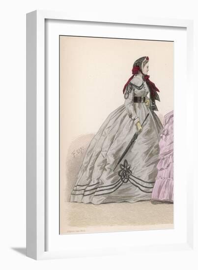 History of Fashion 1865-null-Framed Art Print