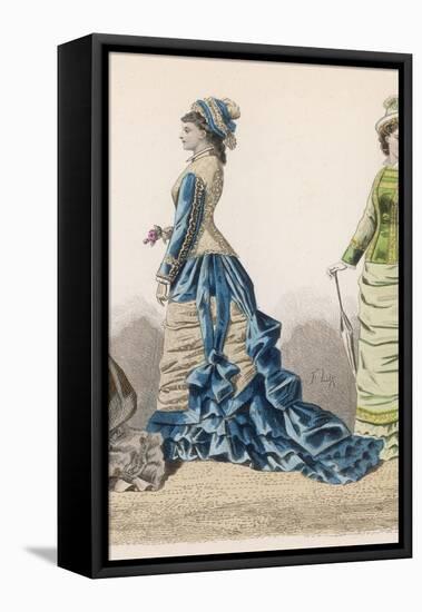 History of Fashion 1876-null-Framed Stretched Canvas