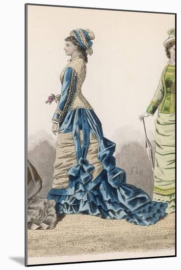 History of Fashion 1876-null-Mounted Art Print
