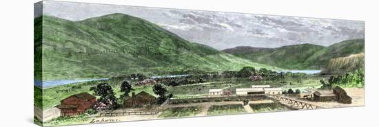 History of Indigenous Peoples: Indian Reserves Farms known as Nez Perces, Lapwai, Idaho, 1870. Colo-null-Stretched Canvas