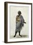 History of Indigenous Peoples: Old Indian in His Winter Clothes, 1585. Colourful Engraving from The-null-Framed Giclee Print