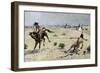 History of Indigenous Peoples. Plains Indians Method of Training a Horse: the Boy Rides on the Wild-null-Framed Giclee Print