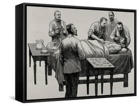 History of Medicine, Chloroform Anesthesia, 19th Century-null-Framed Stretched Canvas
