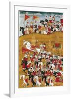 History of Muhammad and the First Four "Rightly Guided" Caliphs: Muhammad and His Calvarymen-null-Framed Premium Giclee Print