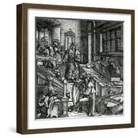 History of Music, from the Novel 'Der Weisskunig' in Praise of His Emperor Maximilian I-Hans Burgkmair-Framed Giclee Print