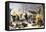 History of the Settlers and the Conquete of the West: American Pioneers. English Puritans Arriving-null-Framed Stretched Canvas