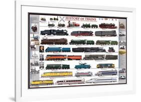 History of Trains-null-Framed Premium Giclee Print